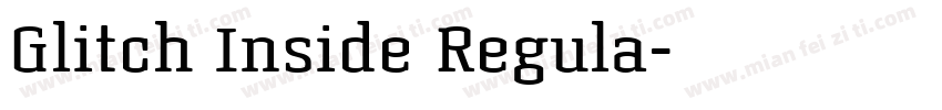 Glitch Inside Regula字体转换